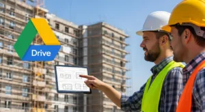 googleドライブを導入し、マンションの大規模修繕工事の工事図面共有が簡単になったイメージ