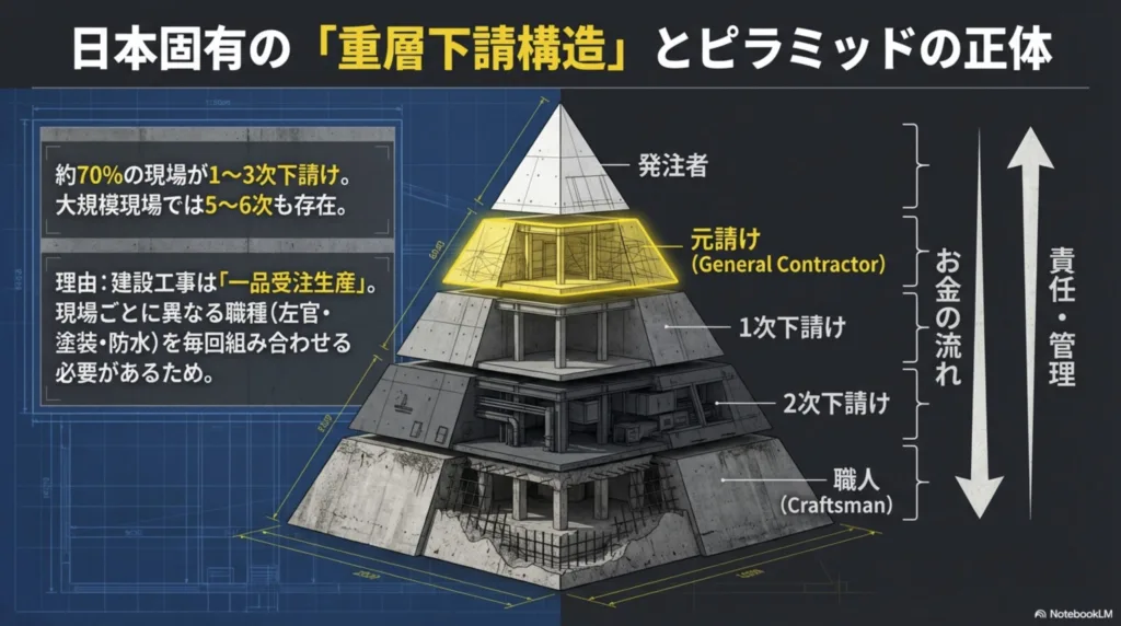 建設業の重層下請け構造について