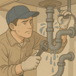 水回り配管工事のイラスト