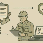 改修工事施工管理 品質管理についてのイラスト