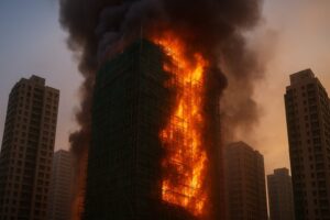 香港マンション火災128人死亡—竹足場と防炎基準の致命的な問題を施工管理者が解説