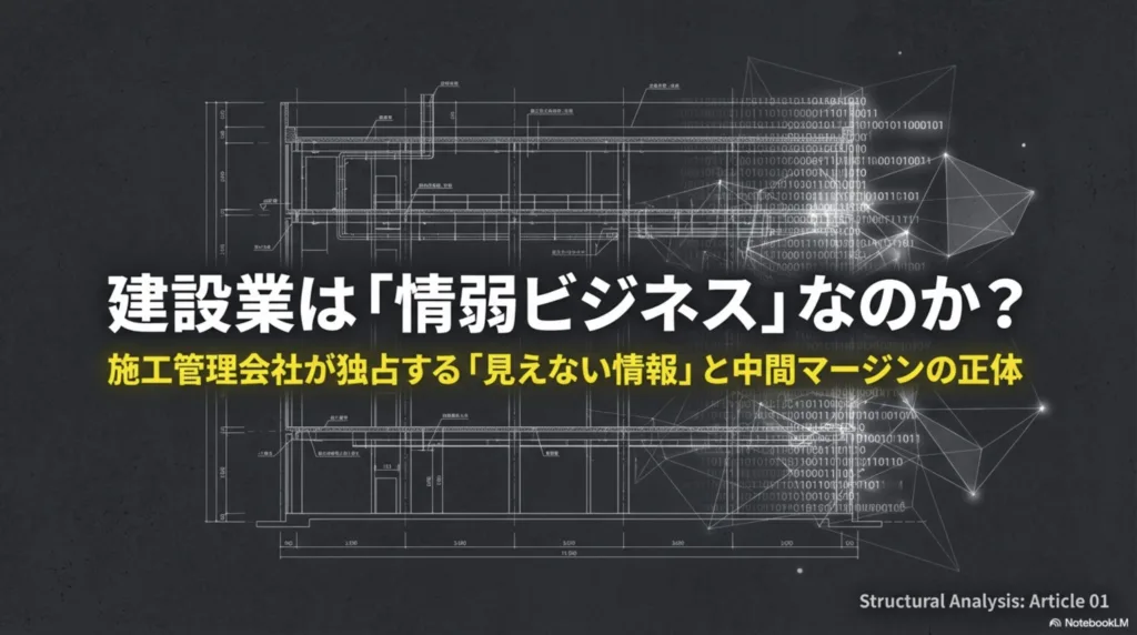 建設業は情弱ビジネスなのか タイトル