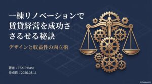一棟リノベーションで賃貸経営を成功させる秘訣：デザインと収益性の両立術
