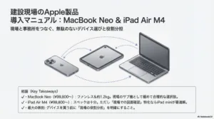 MacBook Neo・iPad Air M4は施工管理の現場で使える!?現場目線で整理してみた