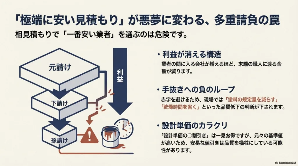 多重請負は業者が苦しむだけでなく発注者にも負担がかかってしまう